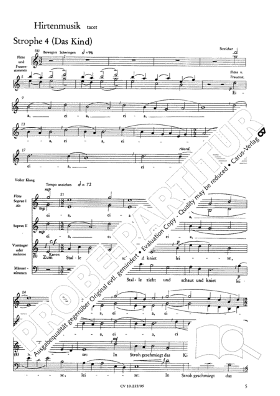 Zur heiligen Nacht 4-Part scores gallery preview page 6