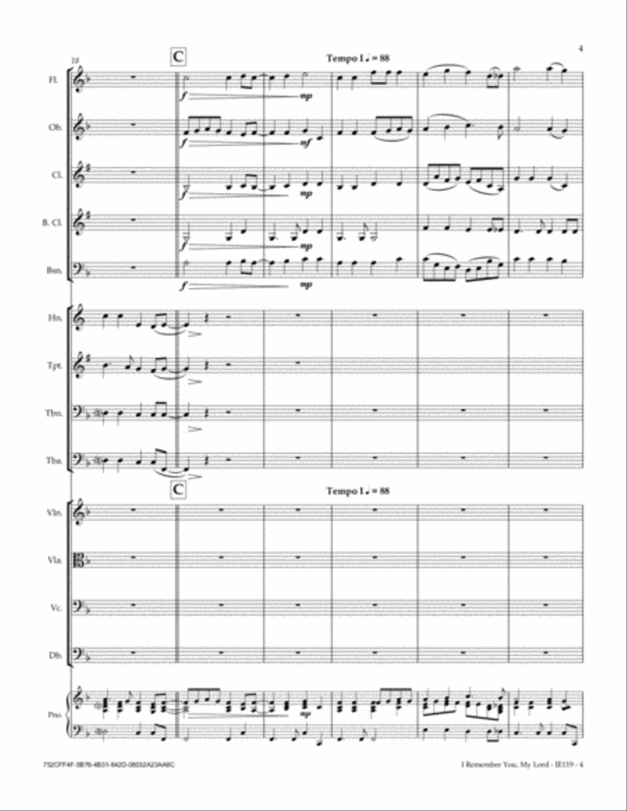 I Remember You, My Lord Full Orchestra scores gallery preview page 5
