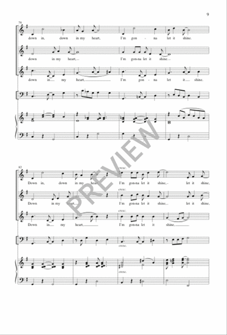This Little Light of Mine SSA scores gallery preview page 9