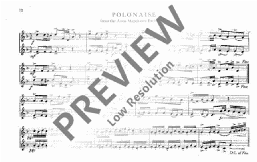 Movements by Bach Soprano Recorder scores gallery preview page 15
