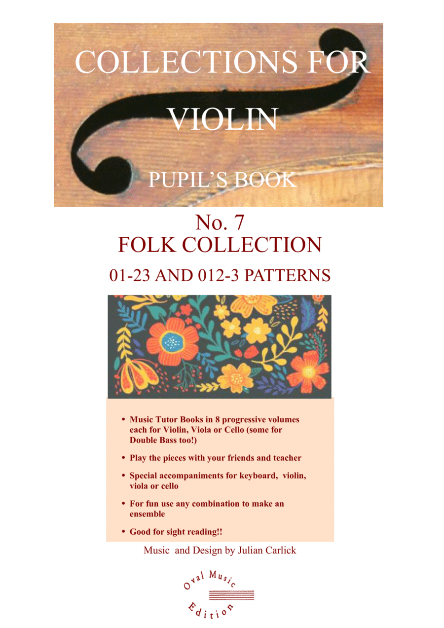 PUPIL BOOK Vol 7 Folk Collection for Violin Violin Solo scores gallery preview page 1