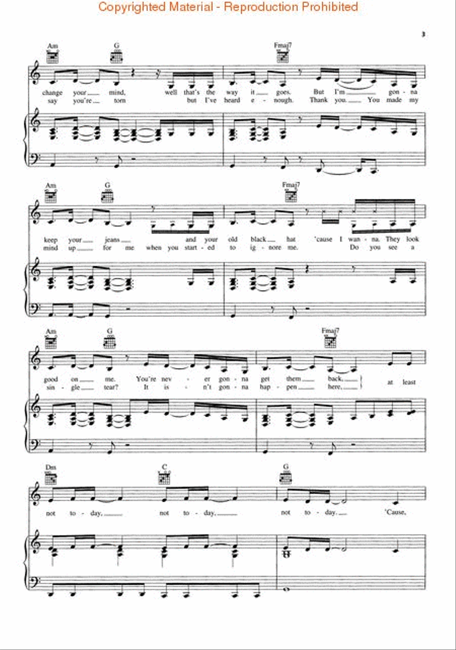 So Yesterday Piano, Vocal, Guitar scores gallery preview page 3