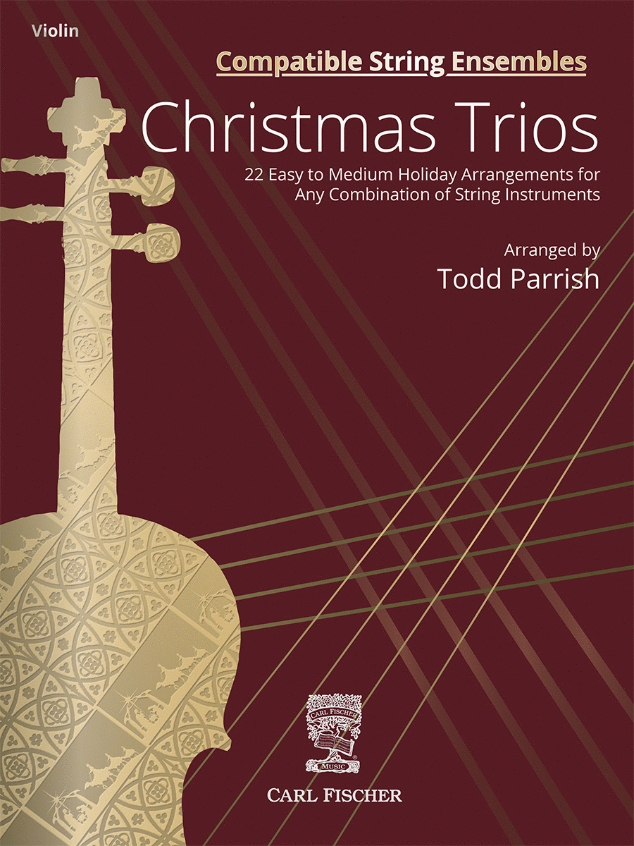 Compatible String Ensembles: Christmas Trios (Violin) Violin scores gallery preview page 1