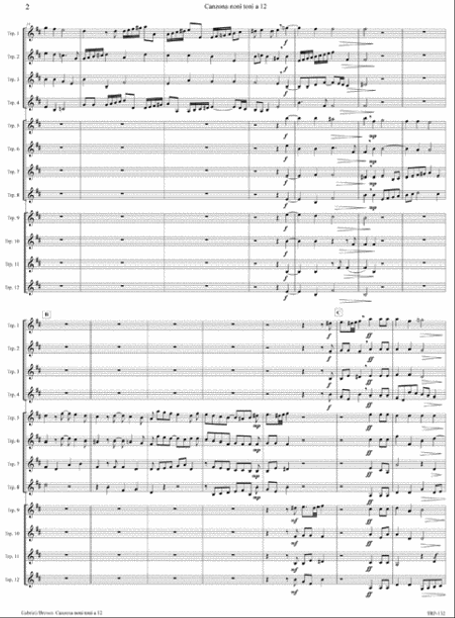 Canzona noni toni a 12 Canzona noni toni a 12 Small Ensemble scores gallery preview page 3