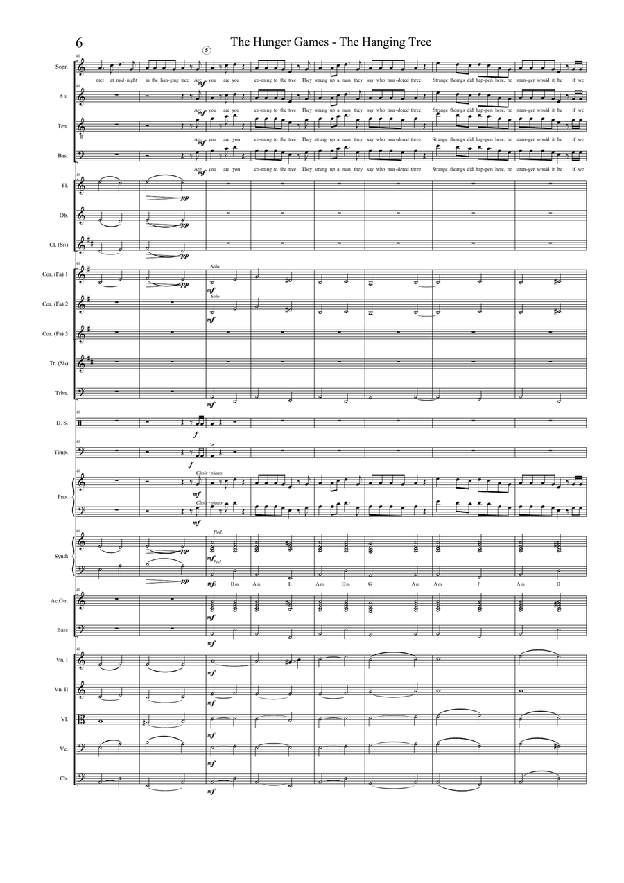 The Hanging Tree Full Orchestra scores gallery preview page 6