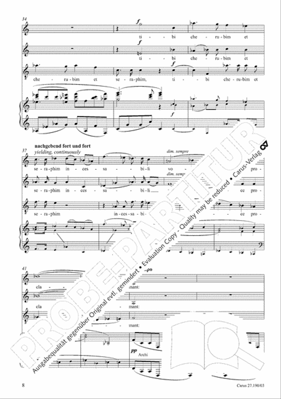 Te Deum 4-Part scores gallery preview page 9