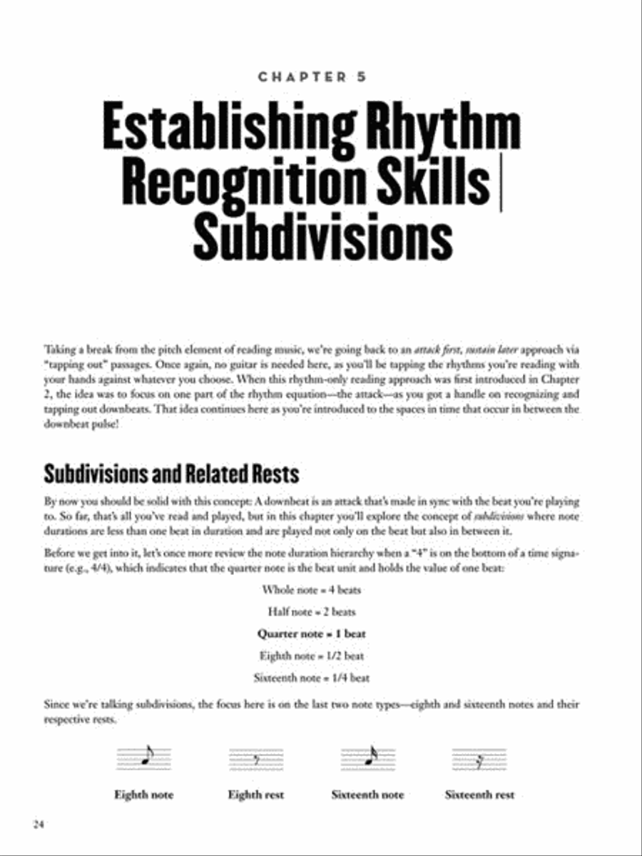 Guitarist's Guide to Music Reading Guitar scores gallery preview page 5