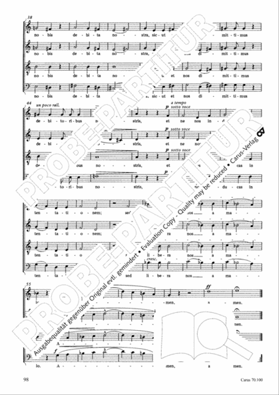 Geistliches Chorbuch der Romantik Choir scores gallery preview page 99