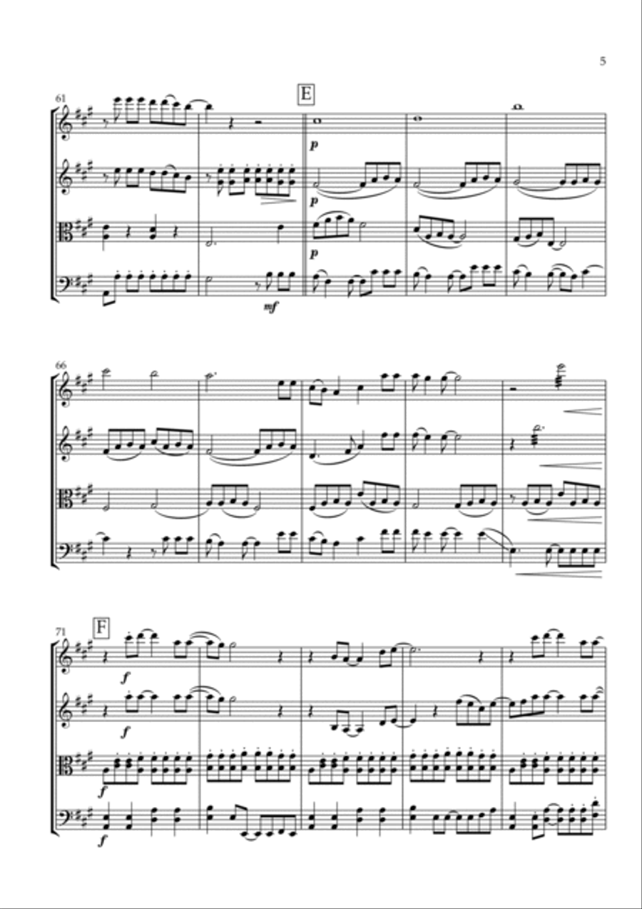 Magic String Quartet scores gallery preview page 5