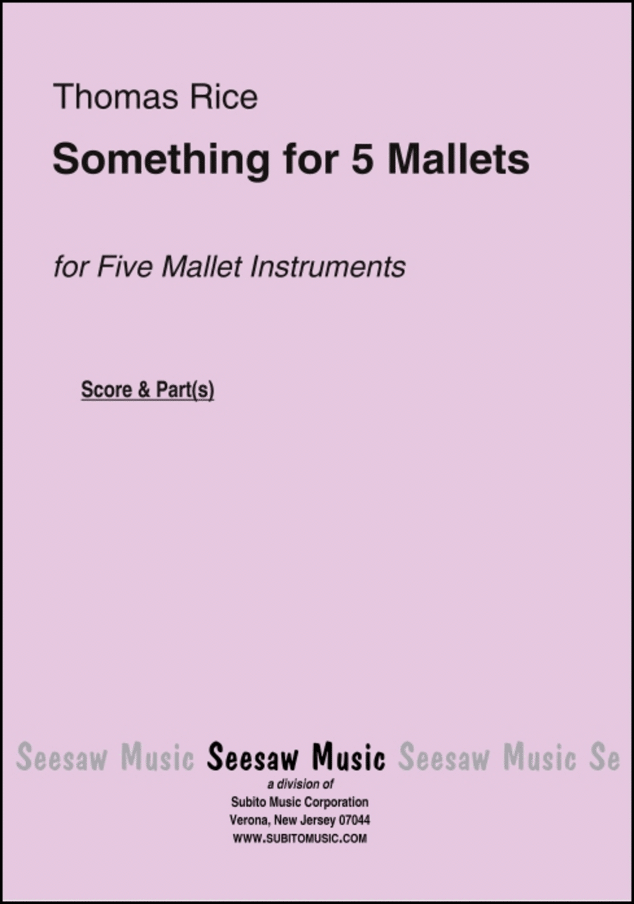 Something Percussion Ensemble scores gallery preview page 1