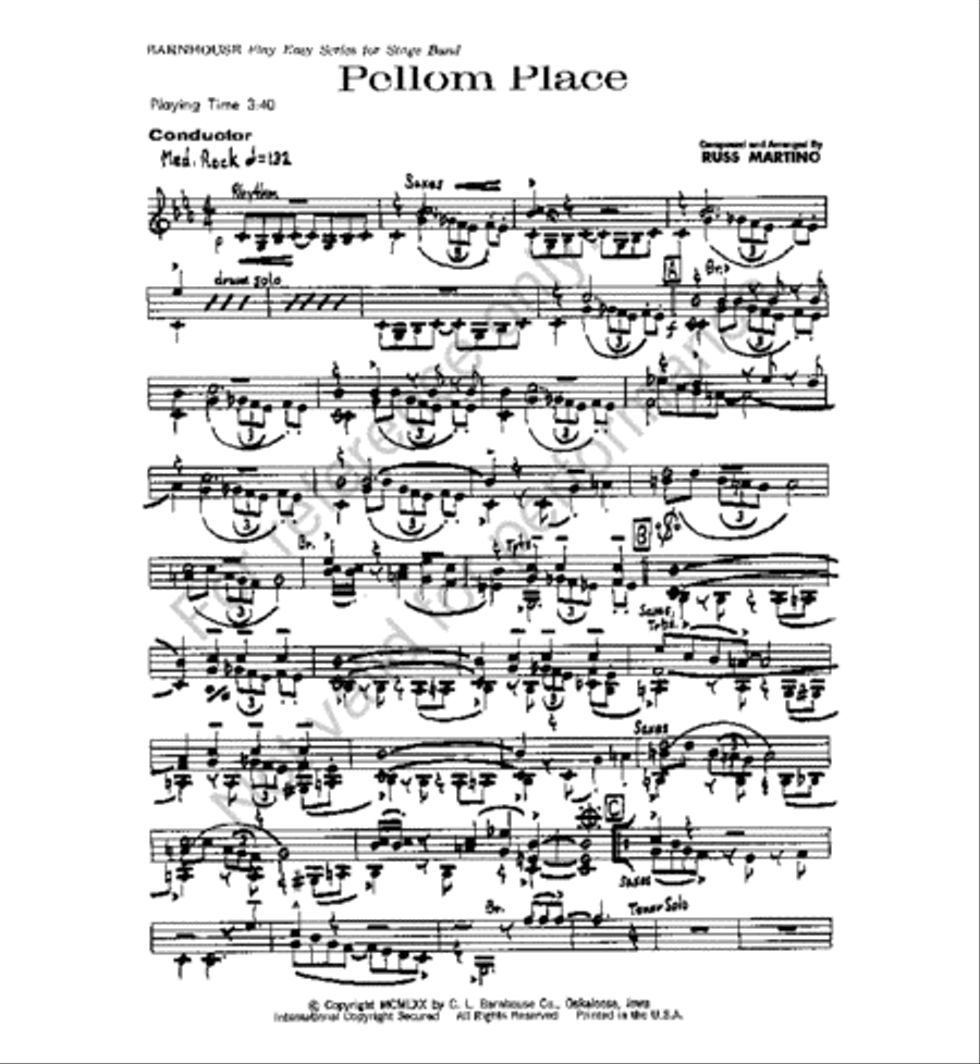 Pellom Place Jazz Ensemble scores gallery preview page 2