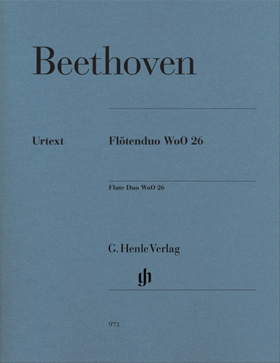 Flute Duo, WoO. 26 Flute Duet scores gallery preview page 1