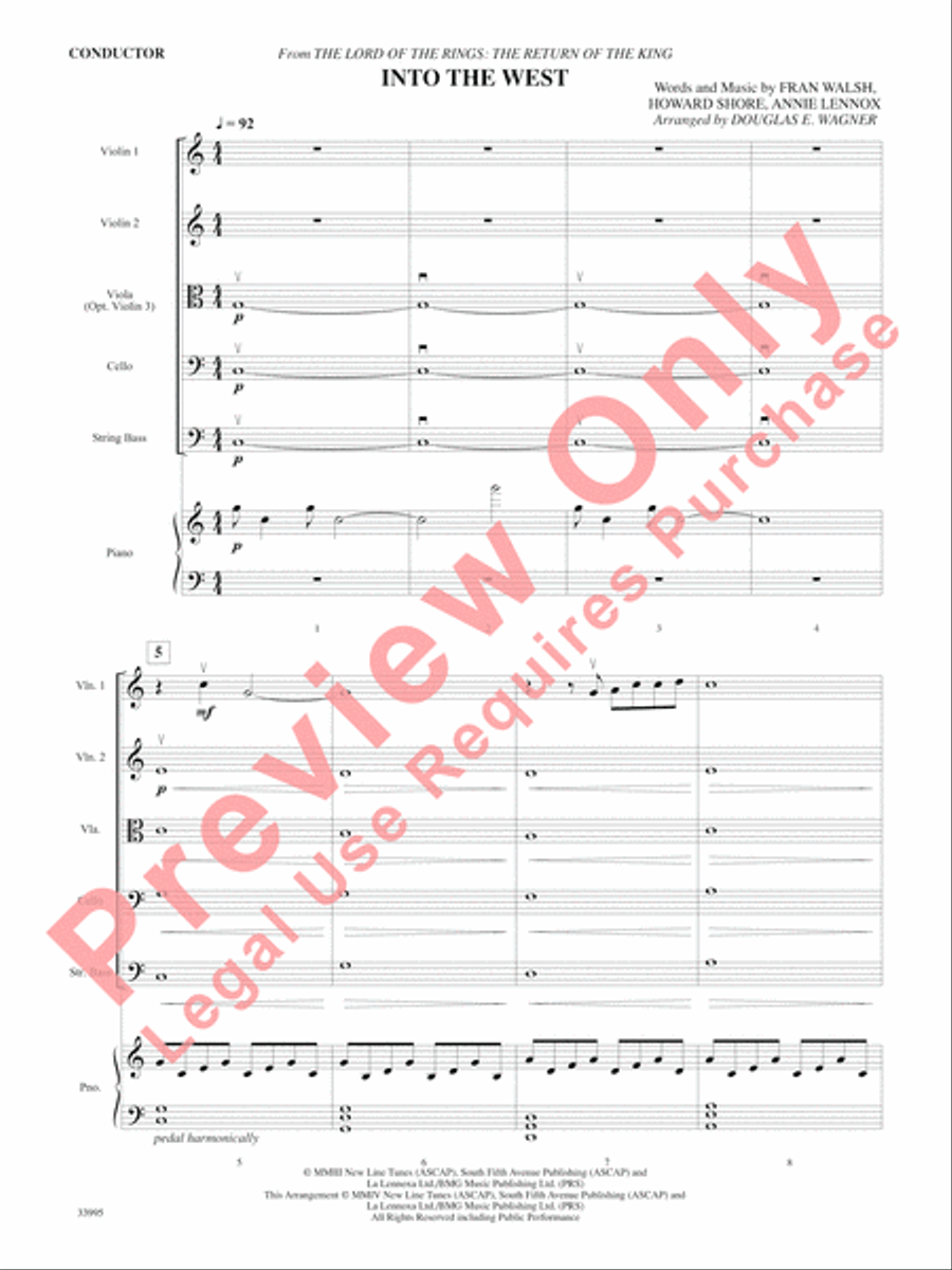 Great Movie Themes Great Movie Themes String Orchestra scores gallery preview page 19