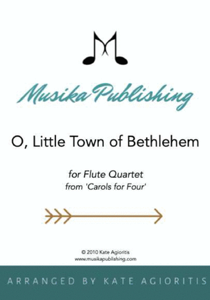 O Little Town of Bethlehem - Flute Quartet