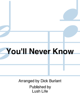 Book cover for You'll Never Know