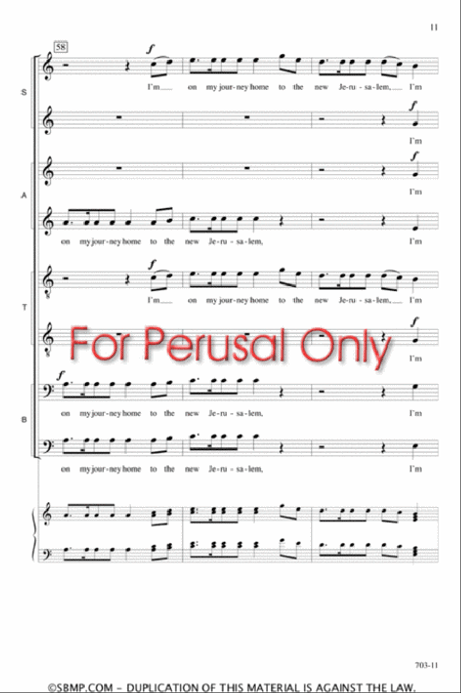 To the New Jerusalem - SATB divisi Octavo Divisi scores gallery preview page 11