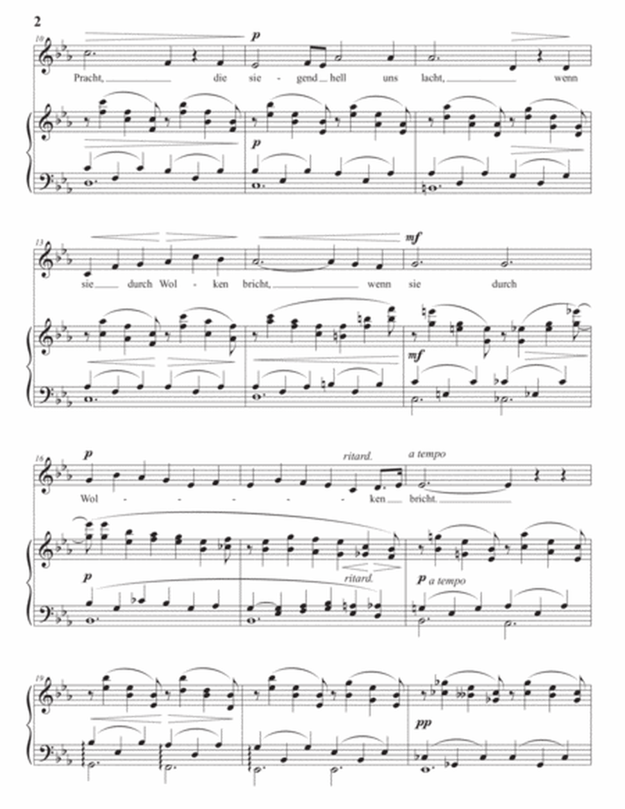 RAFF: Der Braut seines Herrn, Op. 211 no. 2 (transposed to E-flat major)