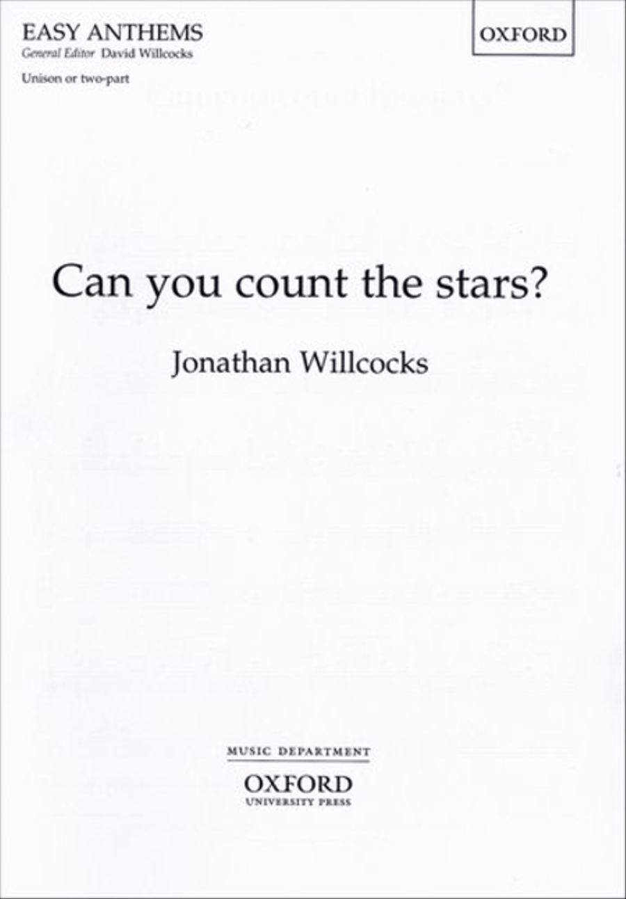 Can you count the stars? Unison Choir scores gallery preview page 1