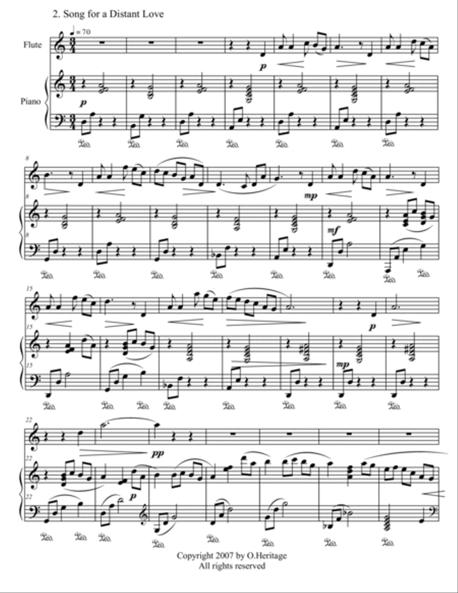Songs of a Distant Heart Flute Solo scores gallery preview page 2