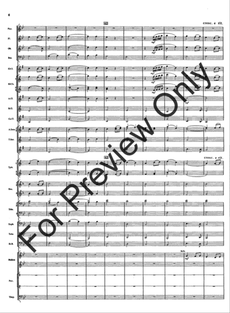 Rivercrest Overture Concert Band scores gallery preview page 8