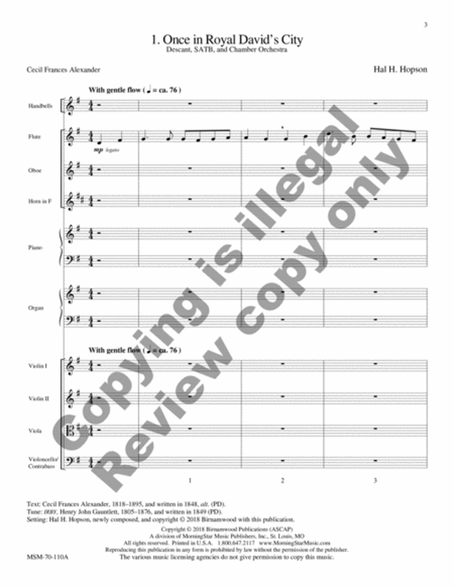 A Carol Suite (Chamber Orchestra Score)