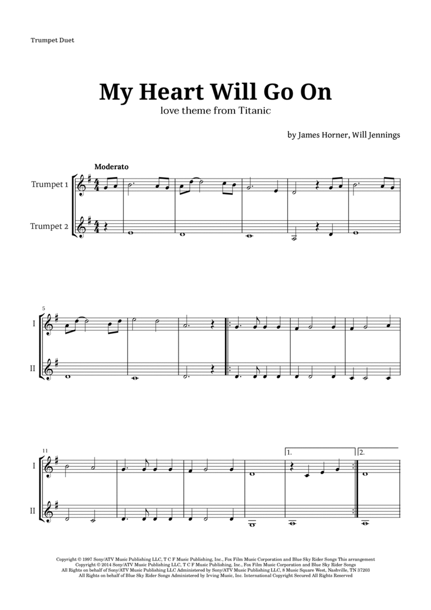 My Heart Will Go On (love Theme From 'titanic') image number null