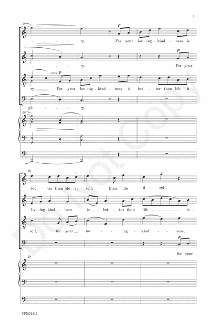 O God, My God, Eagerly I Seek You 4-Part scores gallery preview page 8