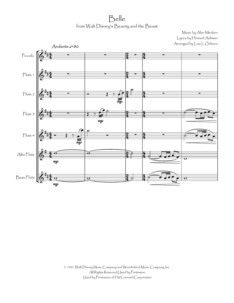 Belle Flute Choir scores gallery preview page 2