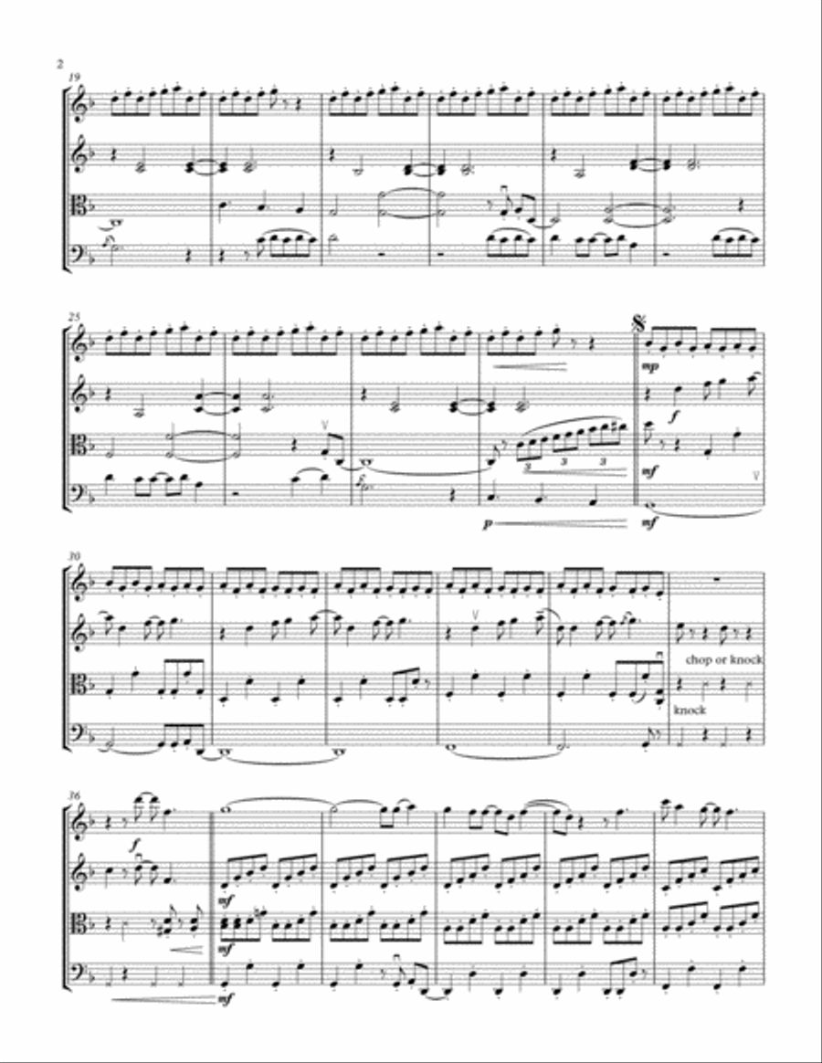 Blinding Lights String Quartet scores gallery preview page 2