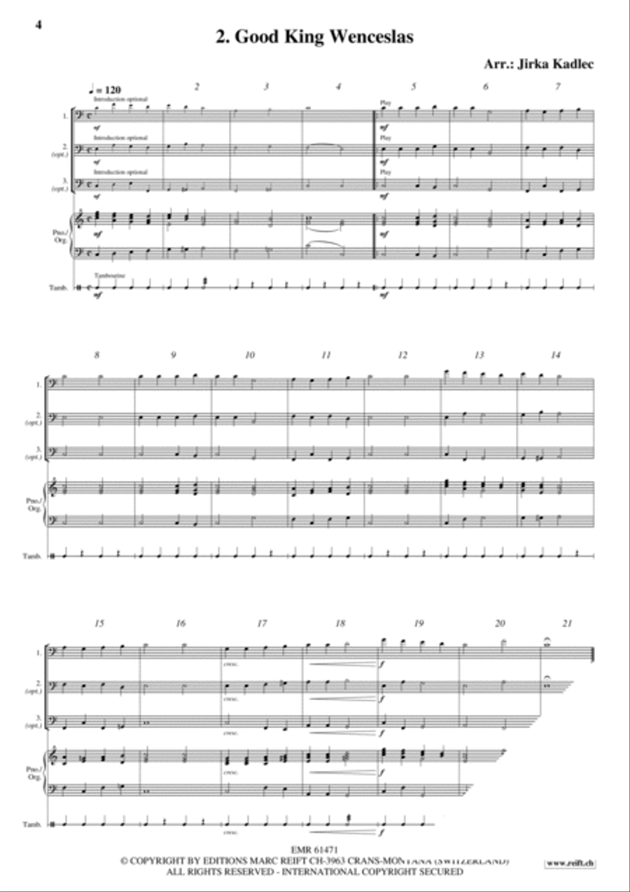 12 Easy Christmas Songs Woodwind Duet scores gallery preview page 4