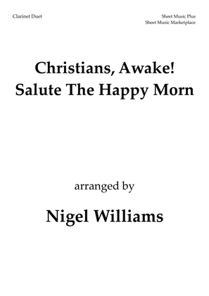 Book cover for Christians, Awake! Salute The Happy Morn, for Clarinet Duet