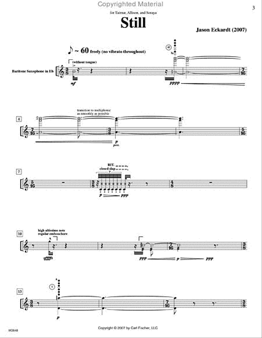 Still Baritone Saxophone scores gallery preview page 2