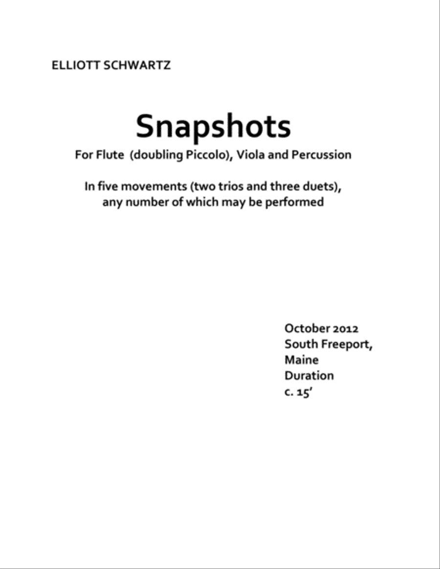 [Schwartz] Snapshots Small Ensemble scores gallery preview page 3