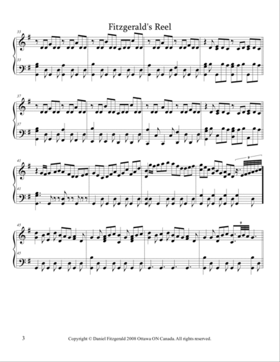 Fitzgerald's Reel Fitzgerald's Reel Small Ensemble scores gallery preview page 3