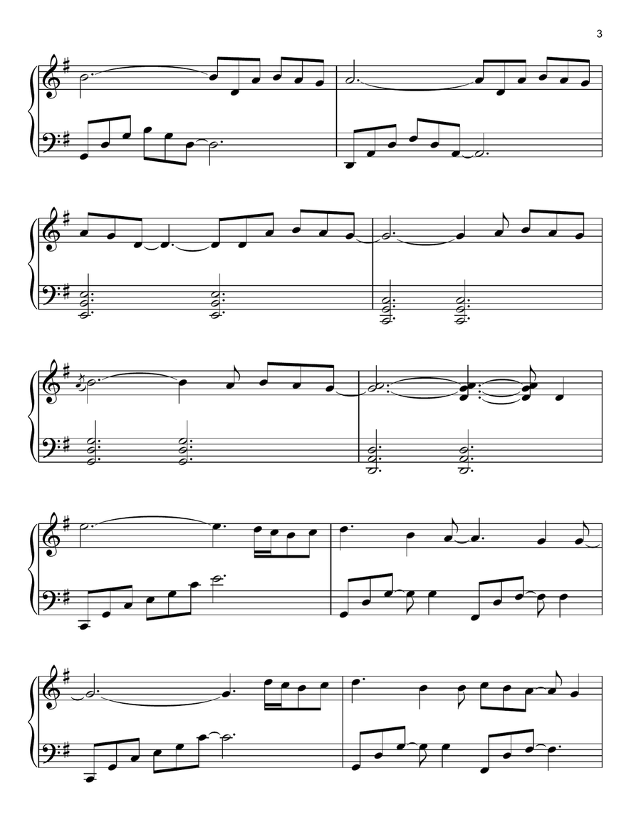 Nuvole Bianche Easy Piano scores gallery preview page 3