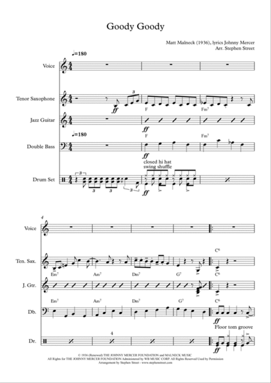Goody Goody Jazz Ensemble scores gallery preview page 2