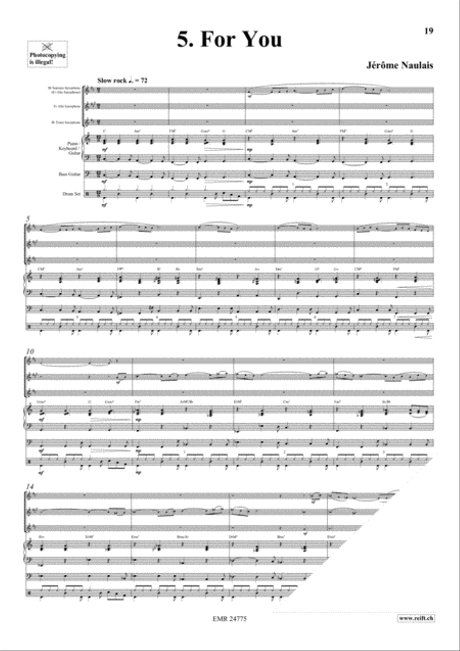 Play With Your Band Volume 2 Saxophone Ensemble scores gallery preview page 8
