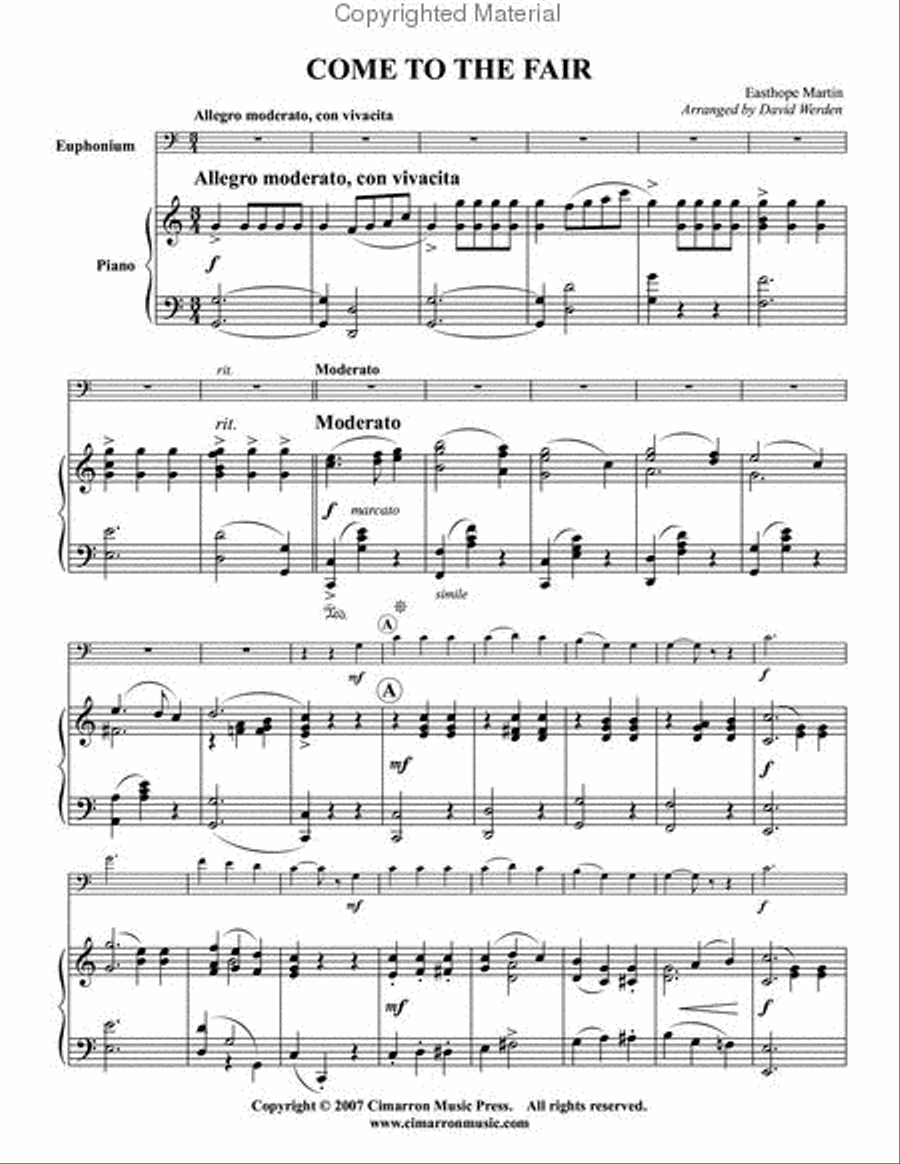 Come to the Fair Come to the Fair Euphonium scores gallery preview page 2