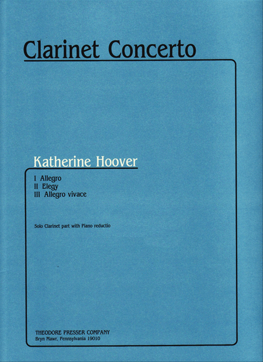 Clarinet Concerto Chamber Music scores gallery preview page 1