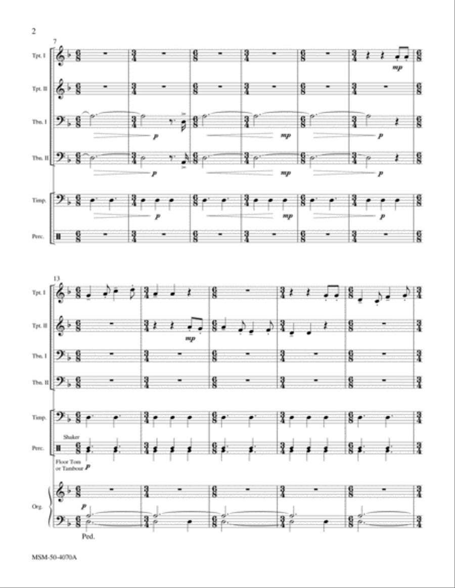 Christ the Lord Is Risen Again Choir scores gallery preview page 2