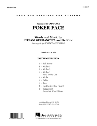 Poker Face - Conductor Score (Full Score)