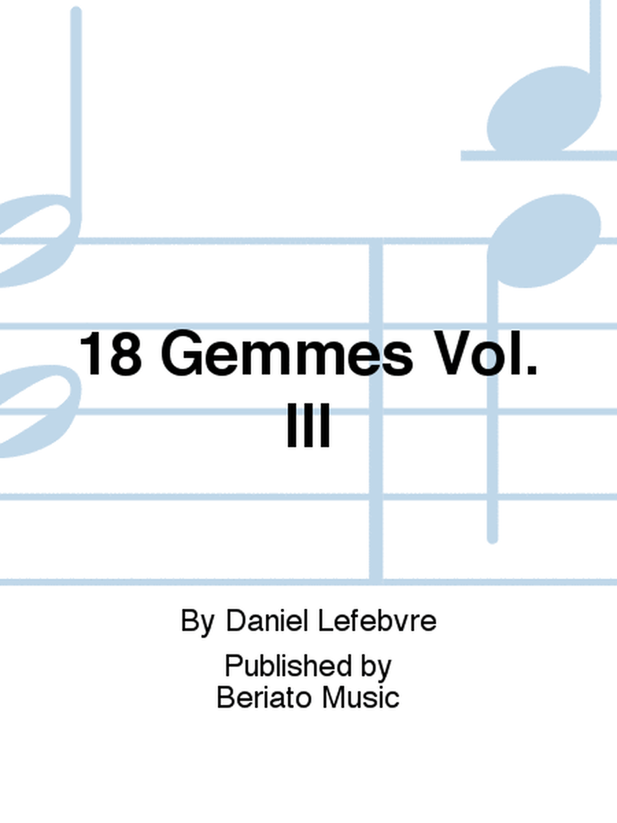 18 Gemmes Vol. III