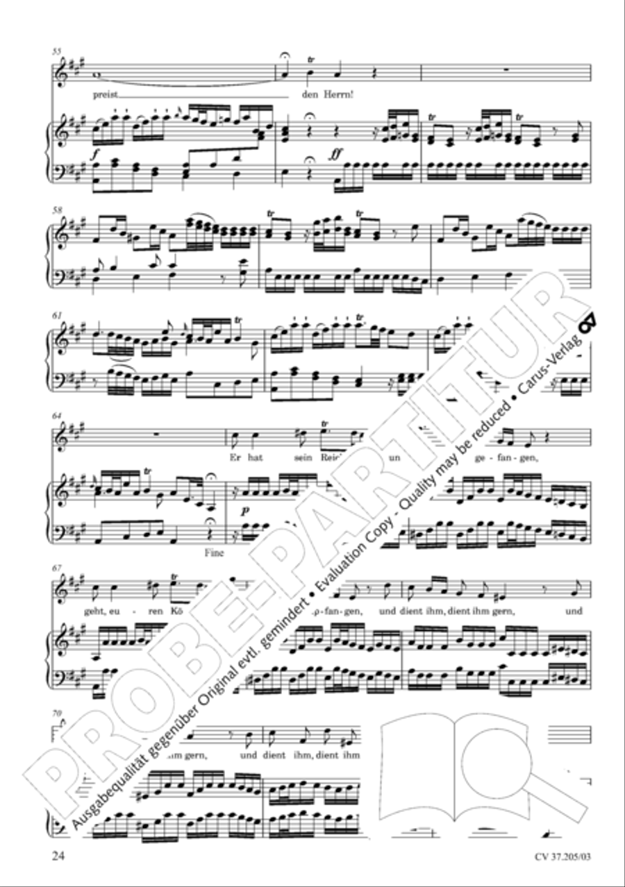 Ergreifet die Psalter, ihr christlichen Chore 4-Part scores gallery preview page 25