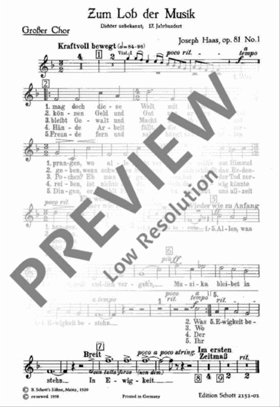Zum Lob der Musik TB scores gallery preview page 2