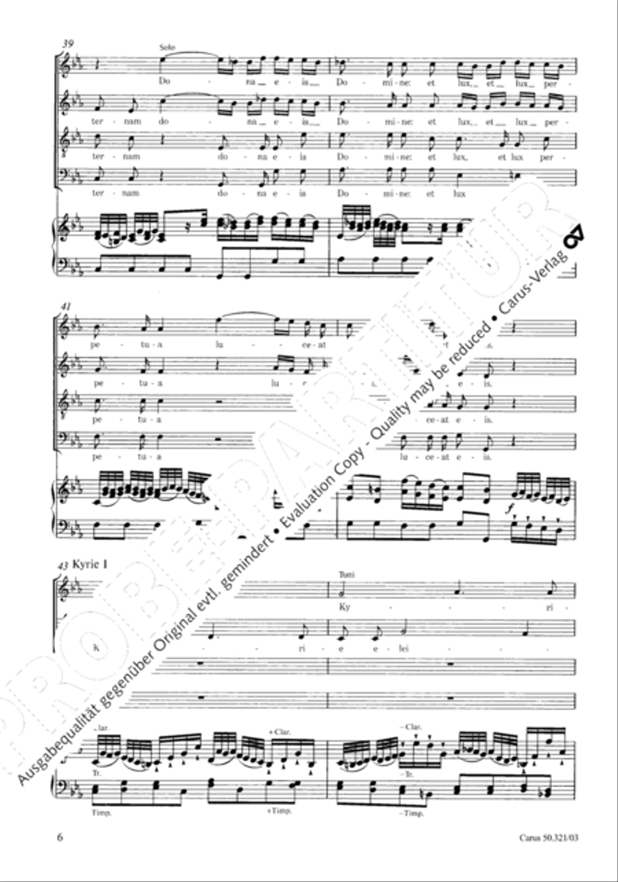 Requiem in C minor 4-Part scores gallery preview page 13
