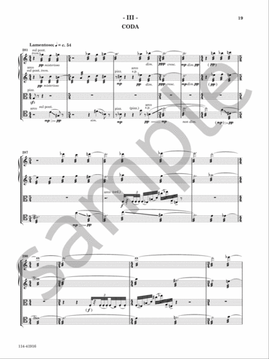 String Quartet No. 10 String Quartet scores gallery preview page 9