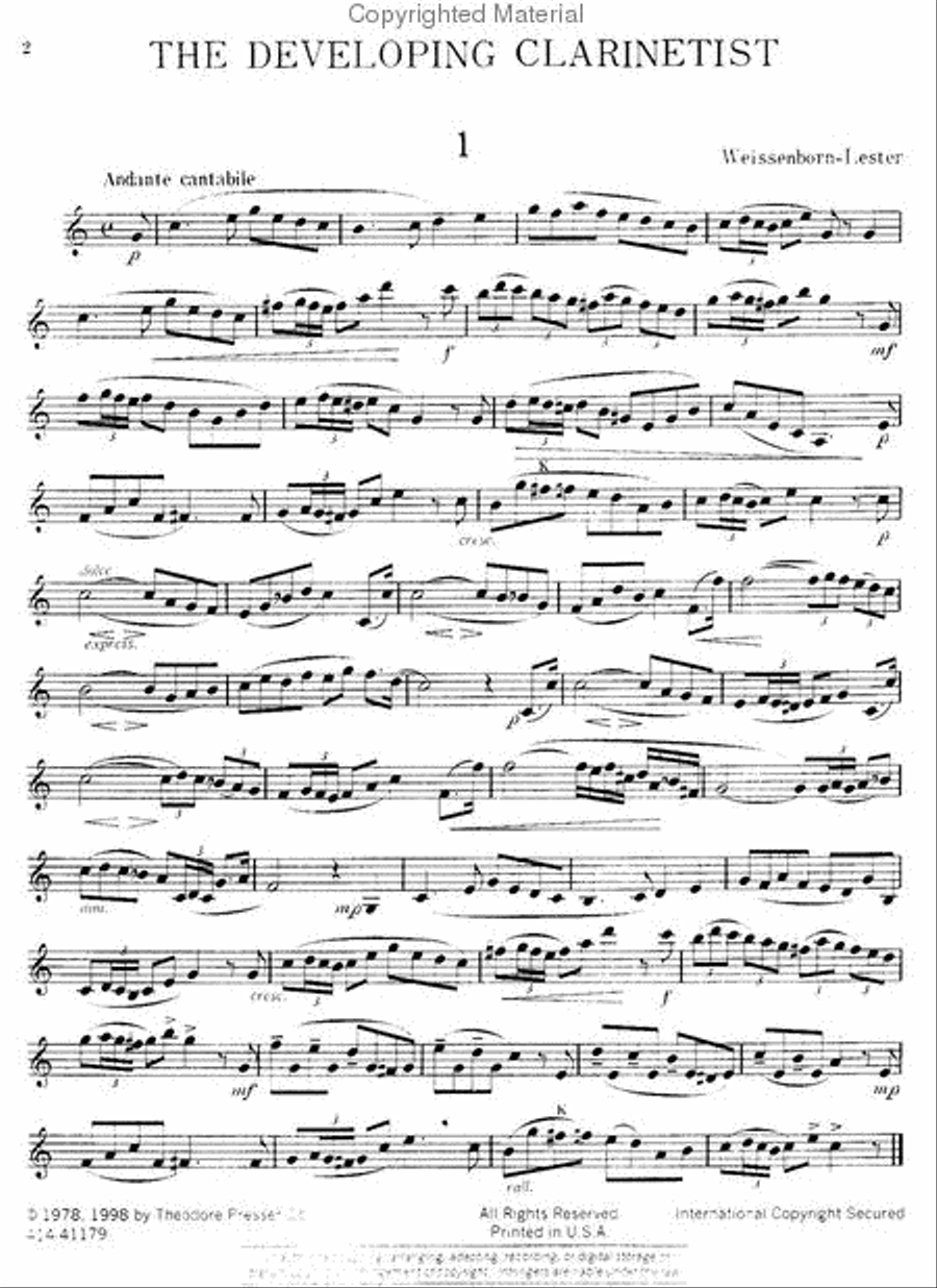 Leon online lester clarinet