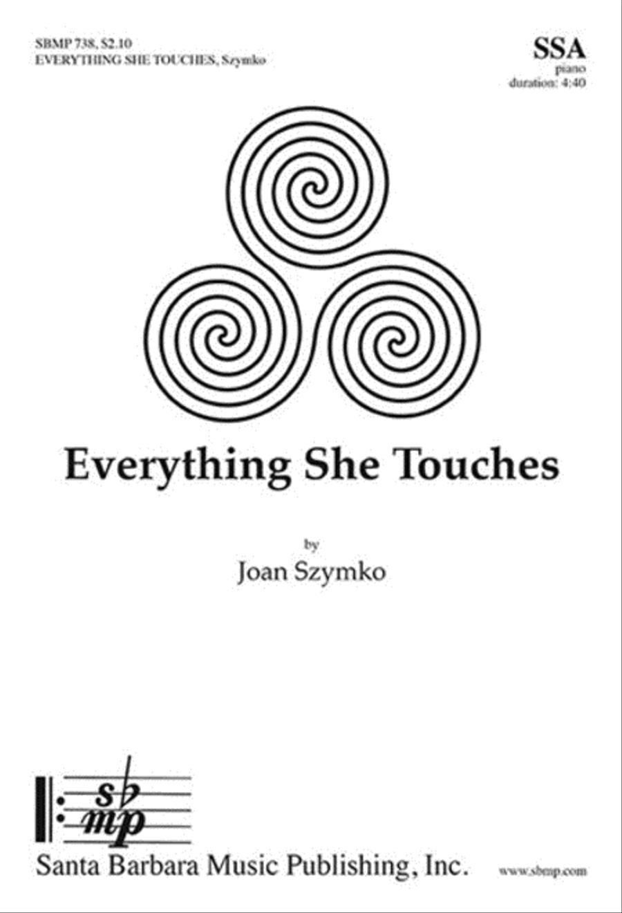 Everything She Touches - SSA Octavo SSA scores gallery preview page 1