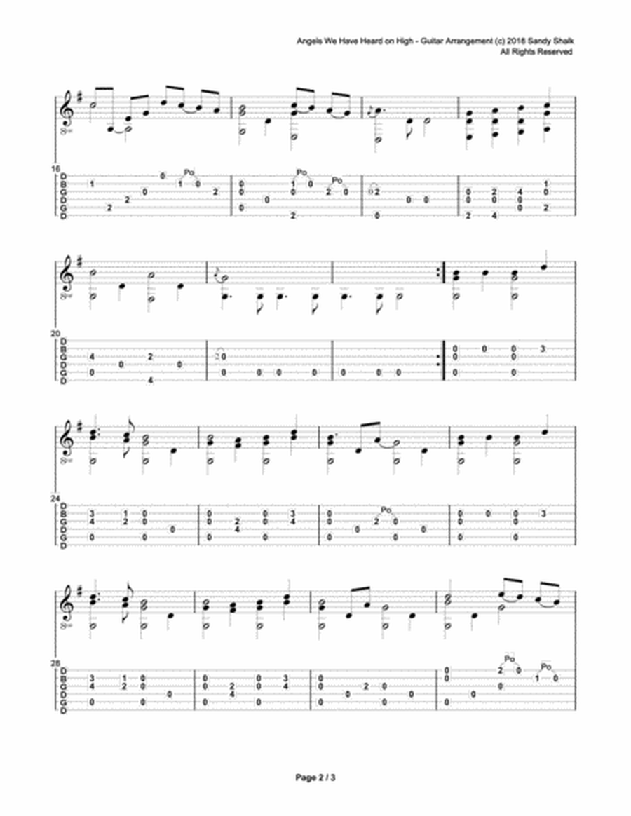 Christmas Guitar Treasures in Open G Tuning (For Fingerstyle Guitar DGDGBD) image number null