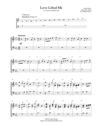 Love Lifted Me - for 2-octave handbell choir